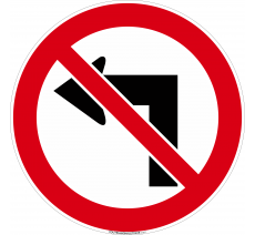 Panneau Interdiction de tourner à gauche