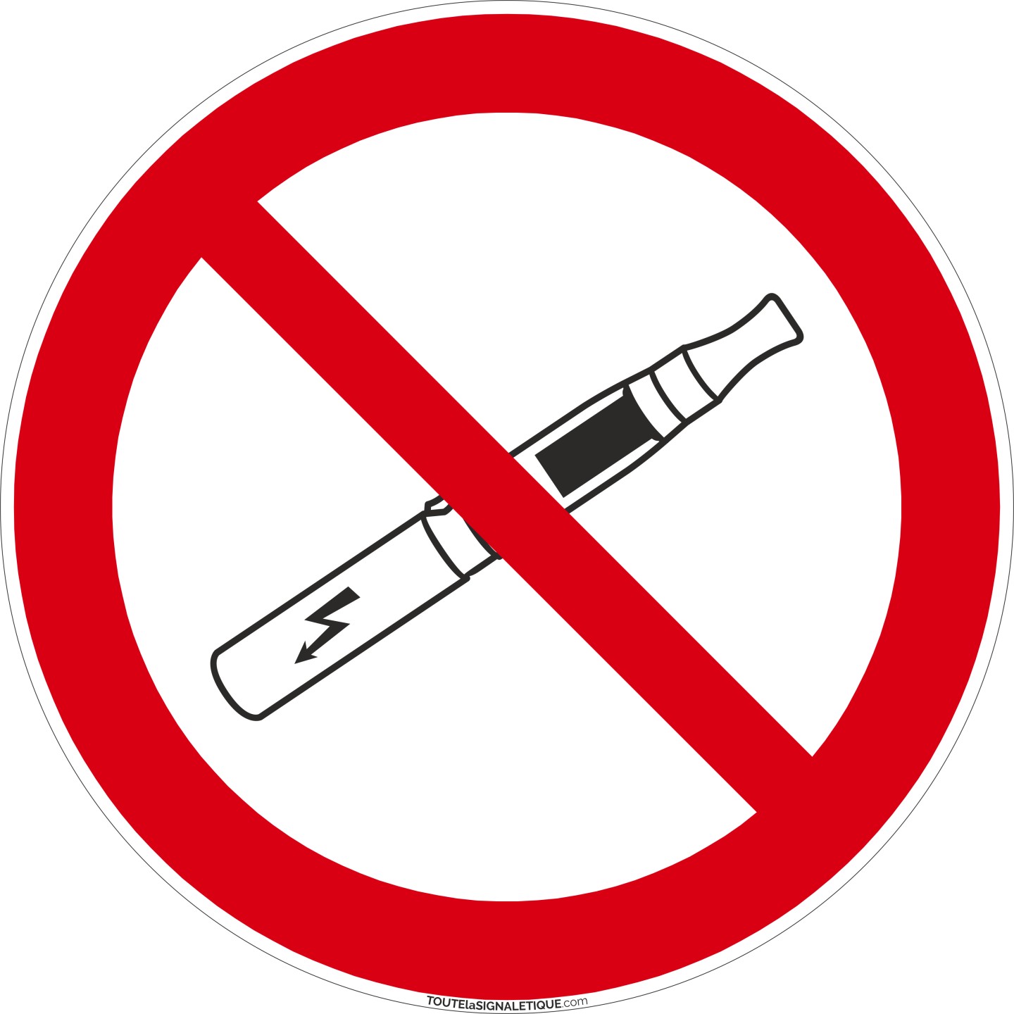 Panneau Défense de vapoter