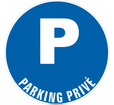 Panneau Parking privé