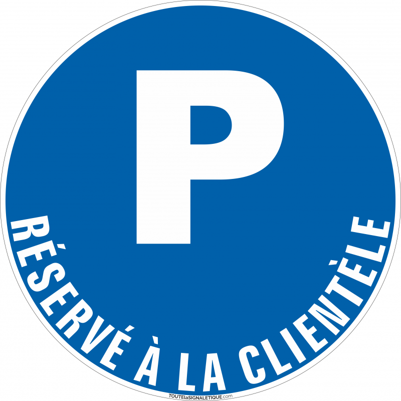 Panneau Parking Réservé Handicapés. Sticker Parking PMR, Pvc, Alu