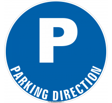 Panneau de sécurité Parking Direction