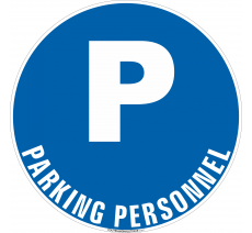 Panneau Parking personnel