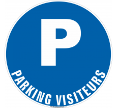 Panneau de sécurité Parking visiteurs