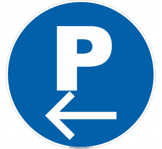 Panneau Parking à gauche