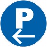 Panneau Parking à gauche