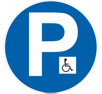 Panneau Parking Handicapé logo