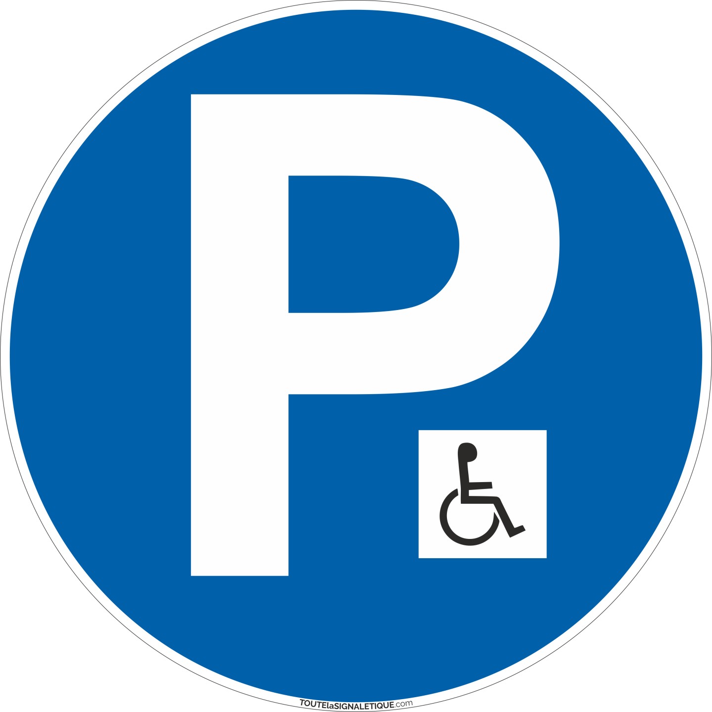 Panneau Parking Handicapé logo