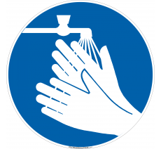 Panneau Lavage mains obligatoire