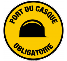 Panneau Port de casque obligatoire