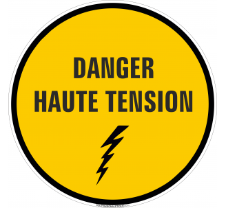 Panneau Danger , haute tension