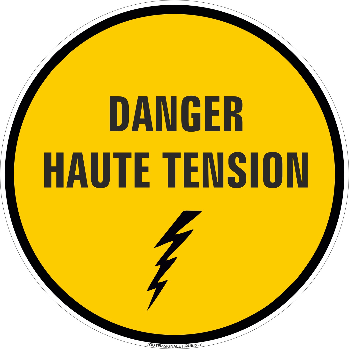 Panneau Danger , haute tension