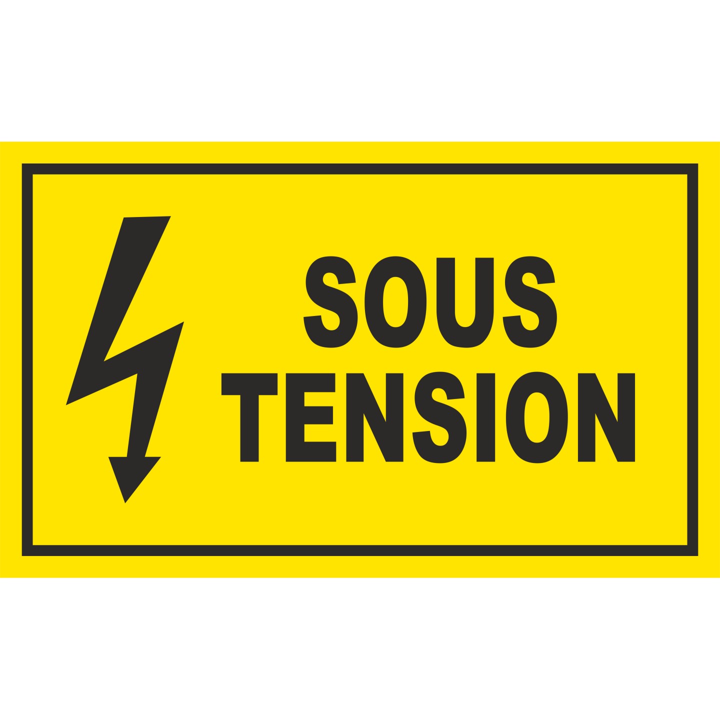Panneau Sous tension , dim: 200x300mm