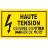 Panneau Haute tension , dim: 200x300mm