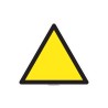 Panneau Danger vierge, forme triangulaire