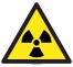 Panneau Matières radioactives , forme triangulaire