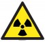 Panneau Matières radioactives , forme triangulaire