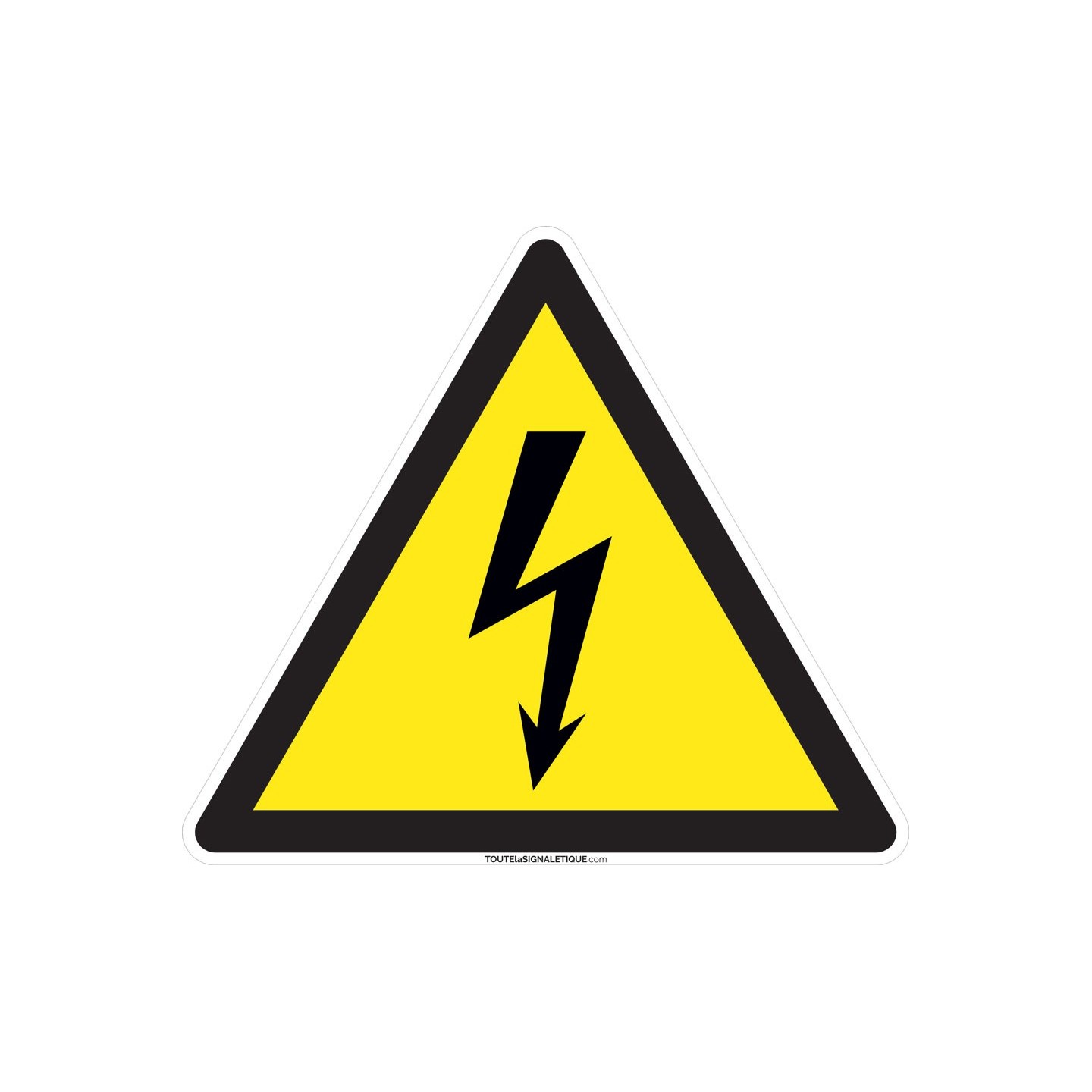 Panneau Danger électrique , forme triangulaire