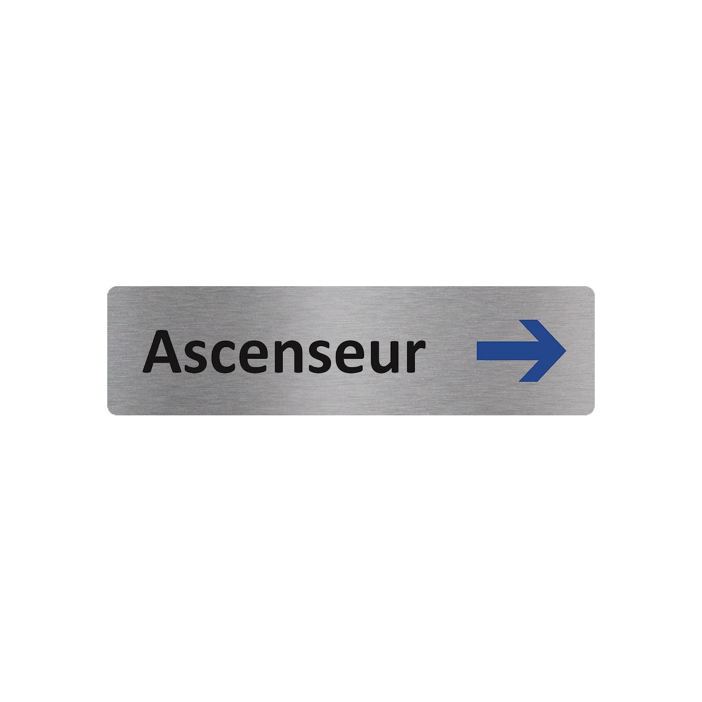 Plaque de porte économique " Ascenseur à droite "