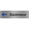 Plaque de porte économique " Ascenseur à gauche "