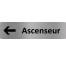 Plaque de porte économique " Ascenseur à gauche "