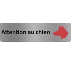 Plaque de porte économique " Attention au chien "