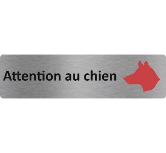 Plaque de porte économique " Attention au chien "