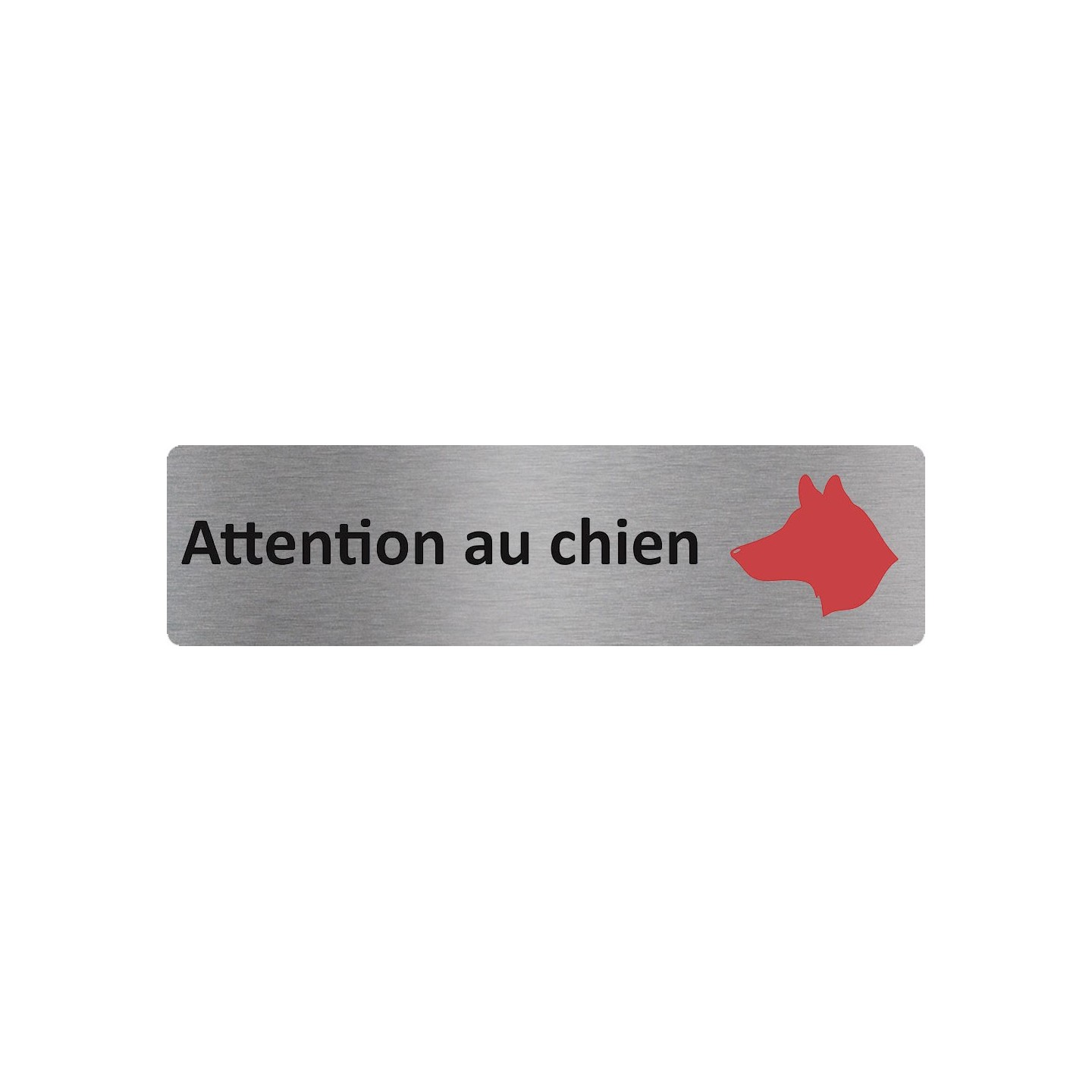Plaque de porte économique " Attention au chien "