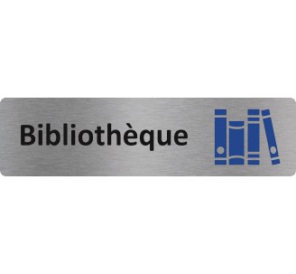 Plaque de porte économique " Bibliothèque "