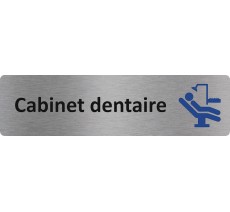 Plaque de porte standard en aluminium " Cabinet dentaire "