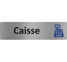 Plaque de porte économique " Caisse "