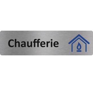 Plaque de porte économique " Chaufferie "