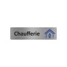 Plaque de porte économique " Chaufferie "