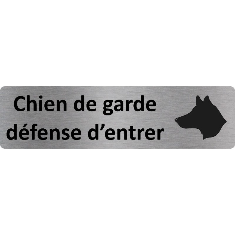 plaque panneau ATTENTION CHIEN DE GARDE