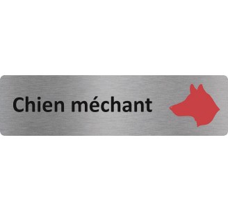 Plaque de porte économique " Chien méchant "