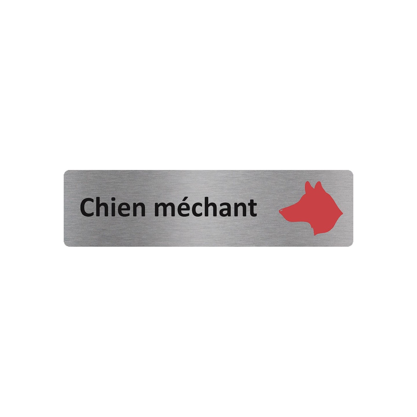 Plaque de porte économique " Chien méchant "