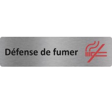 Plaque de porte économique " Défense de fumer "