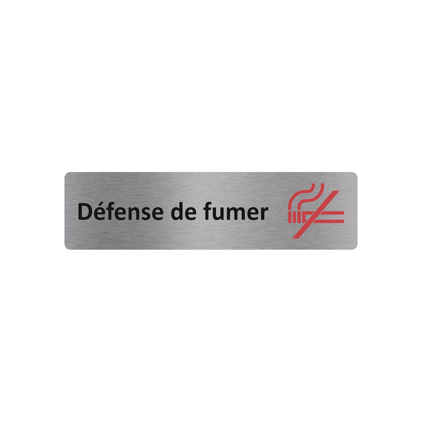 Plaque de porte économique " Défense de fumer "