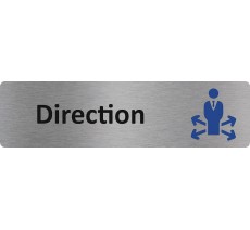 Plaque de porte économique " Direction "