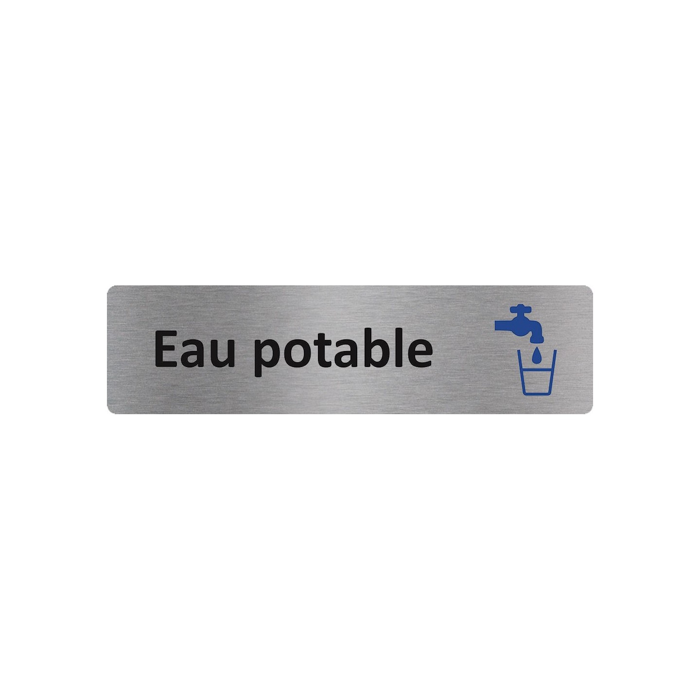 Plaque de porte économique " Eau potable "