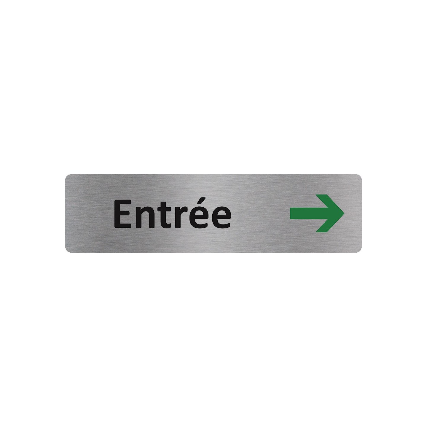 Plaque de porte économique " Entrée à droite"