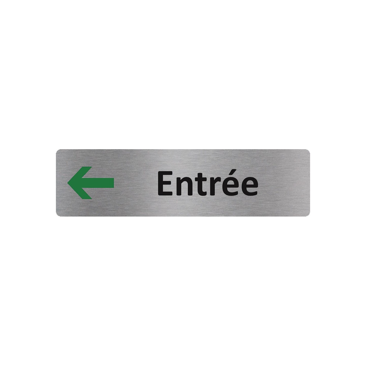 Plaque de porte économique " Entrée à gauche "