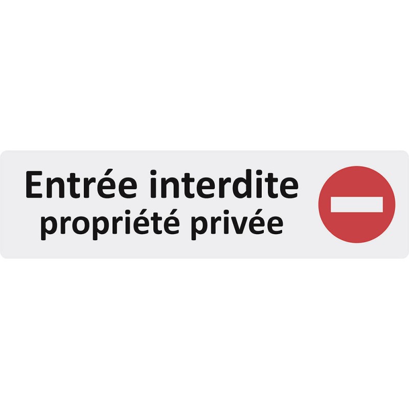 Plaque de porte Interdiction de toucher