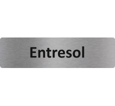 Plaque de porte économique " Entresol "