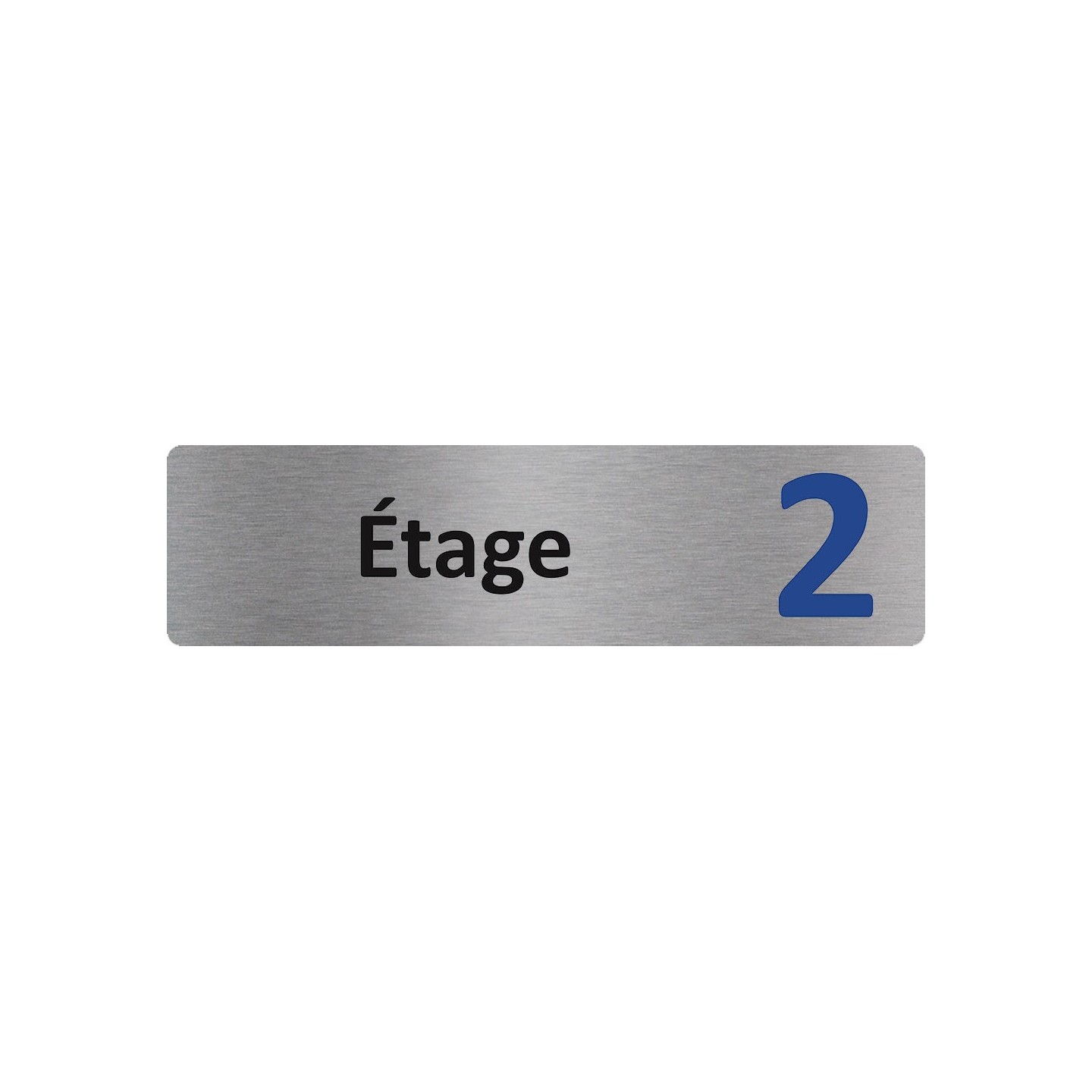 Plaque de porte économique " Etage 2 "