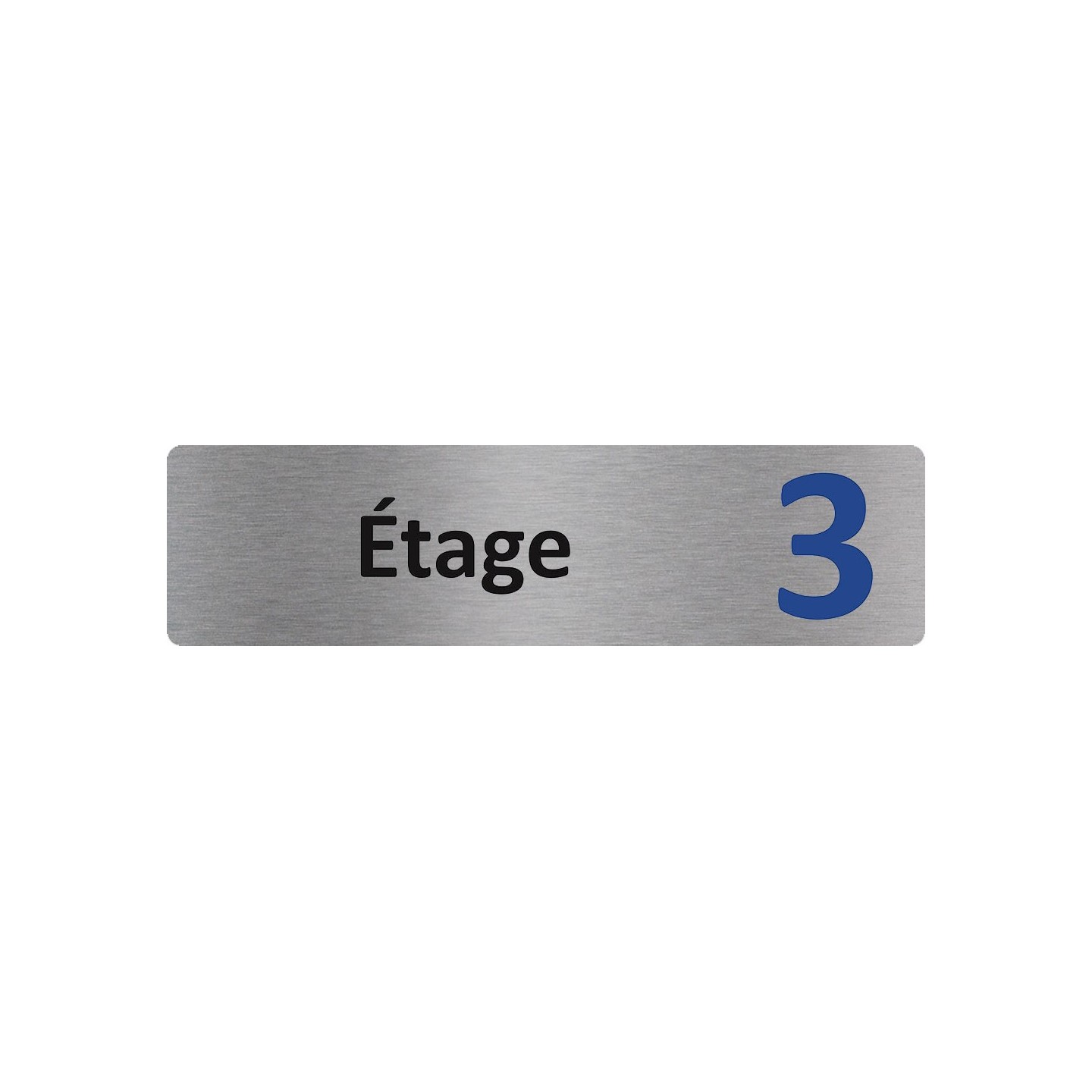 Plaque de porte économique " Etage 3 "