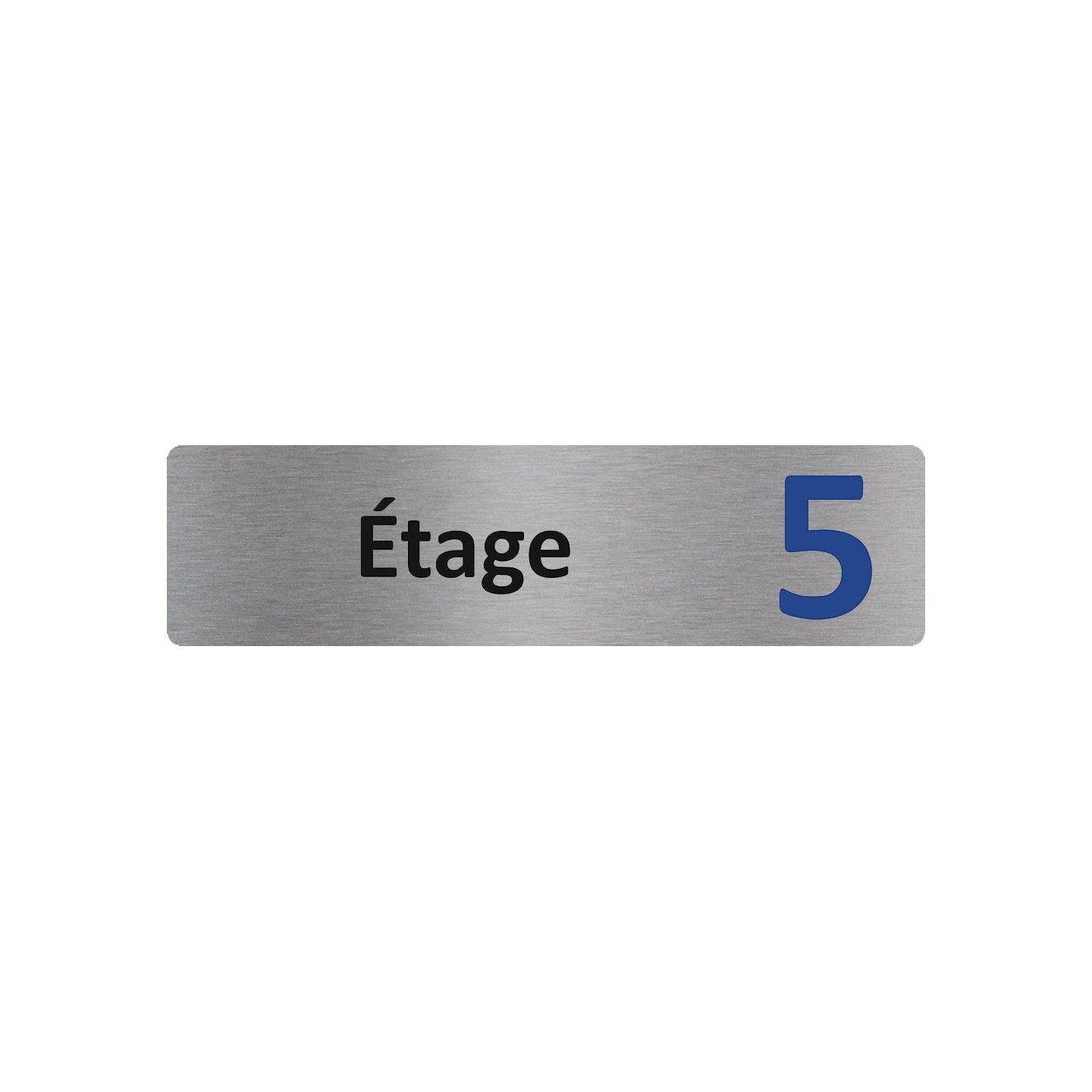 Plaque de porte économique " Etage 5 "