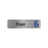 Plaque de porte économique " Etage 6 "