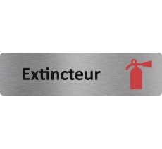 Plaque de porte standard en aluminium " Extincteur "