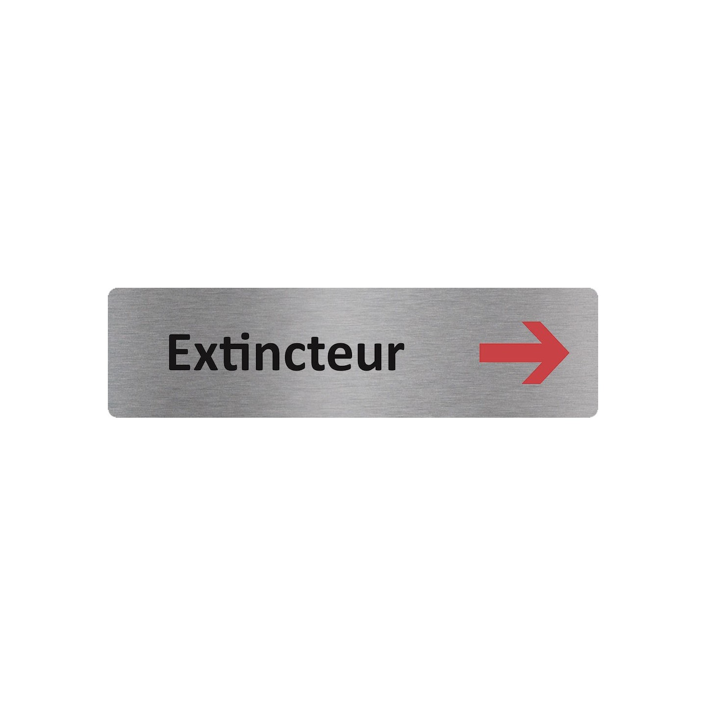 Plaque de porte économique " Extincteur à droite "