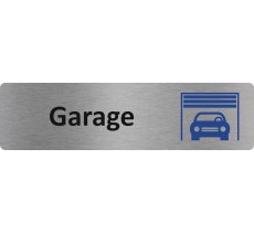 Plaque de porte standard en aluminium " Garage "